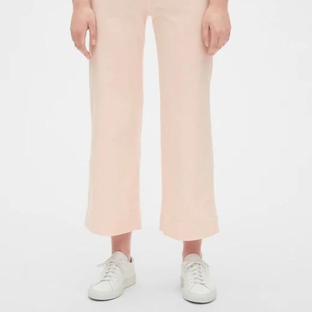 GAP High Rise Wide-Leg Crop Chinos New - Picture 2 of 7